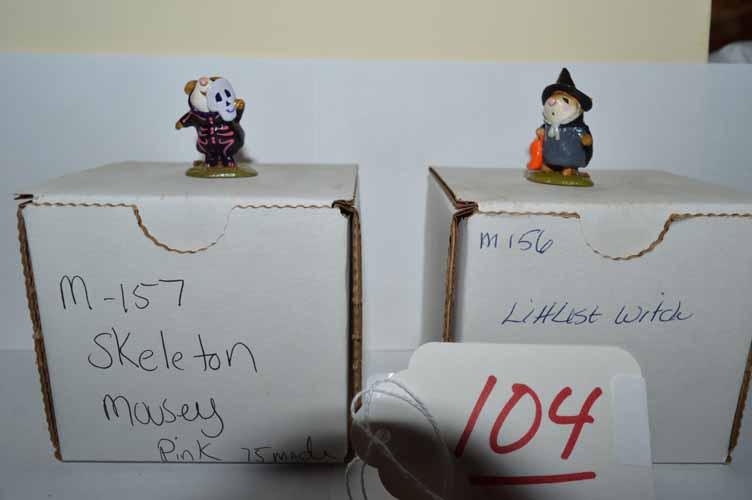 M-156  LITTLEST WITCH & M-157 SKELETON MOUSEY (1 of 7)
