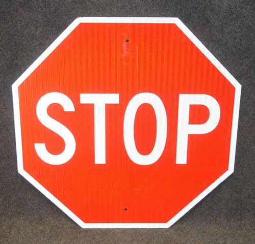 STOP SIGN (1 of 2)