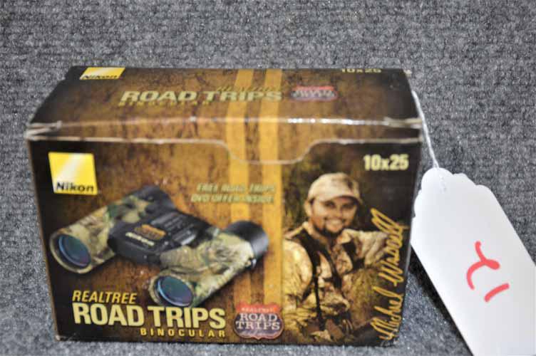 NIKON BINOCULARS: NIKON ROAD TRIPS REAL TREE BINOCULARS 10 X 25 POWER