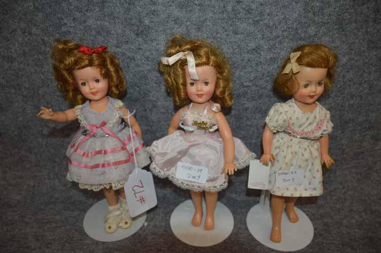 (3) IDEAL SHIRLEY TEMPLE DOLLS (1 of 5)