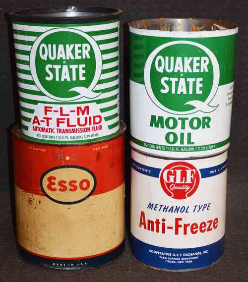 GROUP OF (4) OIL CANS (1 of 4)