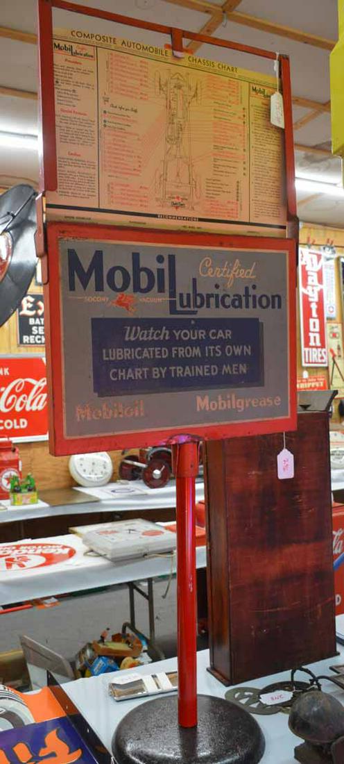 MOBIL LUBRICATION CHART ON STAND (1 of 4)