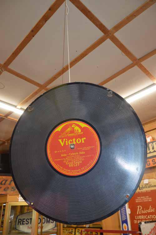 VICTOR RECORD DBL SIDED SIGN (1 of 3)