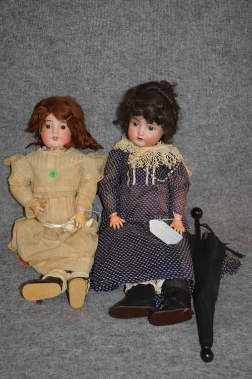 (2) BISQUE COMPO BODY DOLLS (1 of 2)