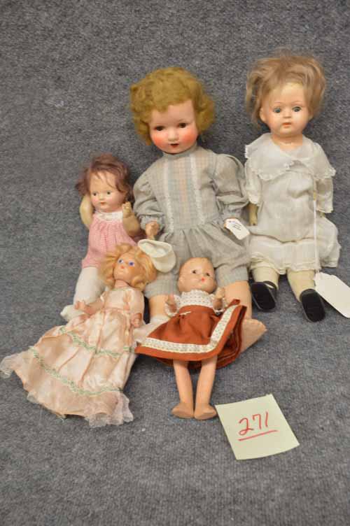 (5) VINTAGE COMPOSITION DOLLS (1 of 4)