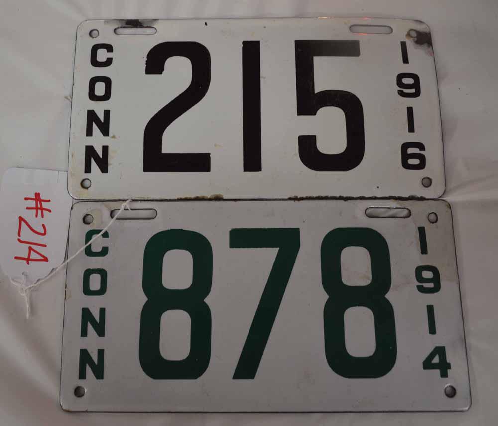 CT LICENSE PLATES (1 of 2)