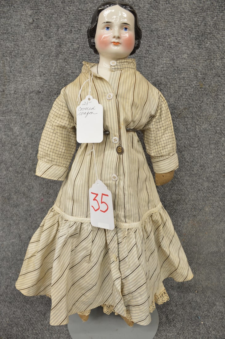 22" BLACK HAIRED CHINA (1 of 2)