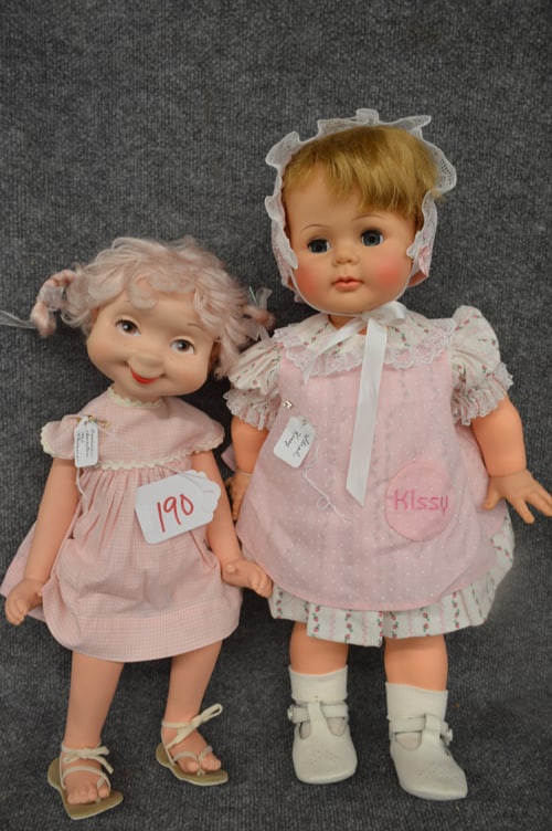 22" IDEAL "KISSY" DOLL & 19" AMERICAN CHARACTER (1 of 2)