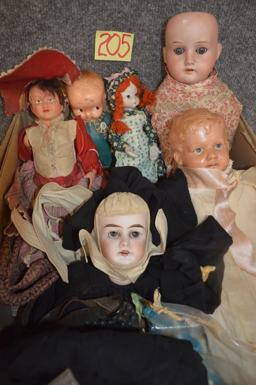 CELLULOID, ANTIQUE BISQUE, NUN DOLLS ETC (1 of 2)