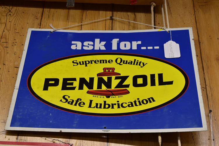 Pennzoil Sign Auction