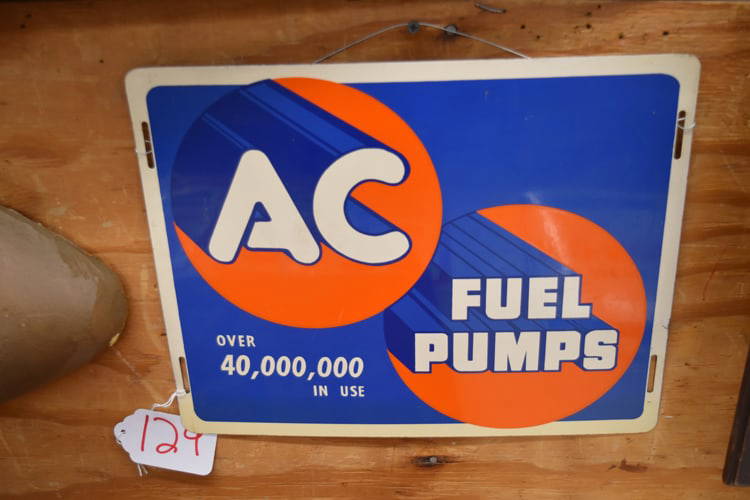 Ac Fuel Pump Sign Auction