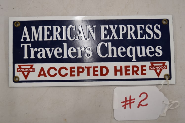 CONACO AMERICAN EXPRESS  PORC SIGN (1 of 3)