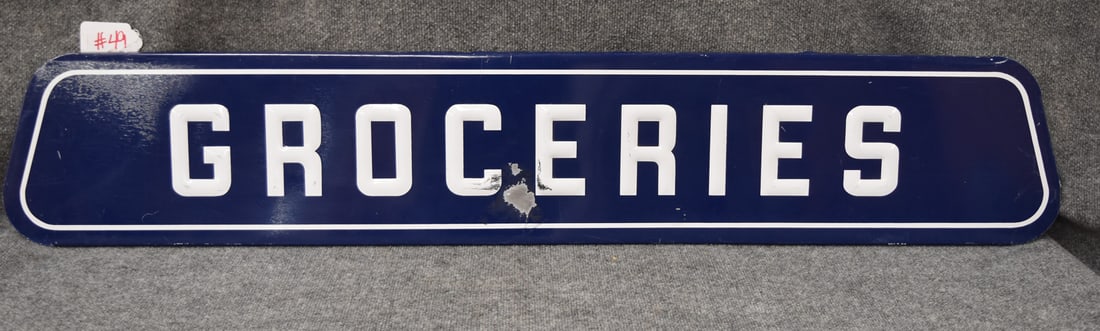 GROCERIES TIN SIGN (1 of 3)