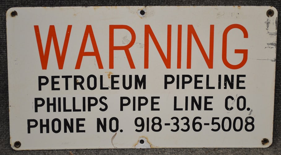 PHILLIPS PIPE LINE SIGN (1 of 3)