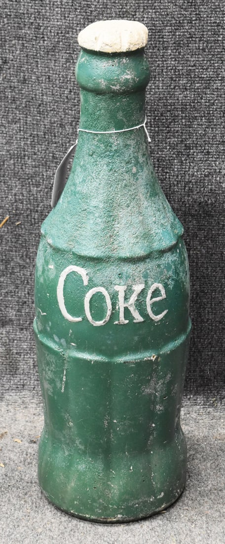 CONCRETE COCA-COLA BOTTLE: CONCRETE FIGURAL COCA COLA BOTTLE