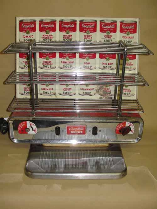 Campbell's Soup Display Heater: Campbell's Soup Display Heater, 19"W x 19 1/2"H