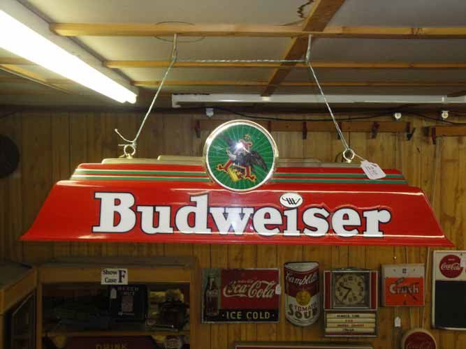240 Budweiser Pool Table Light