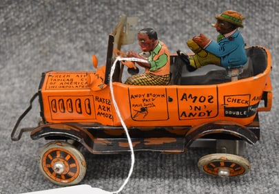 MARX "AMOS N ANDY" FRESH AIR TAXI TIN TOY