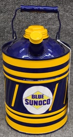 BLUE SUNOCO 2 QUART RESTORED OIL CAN