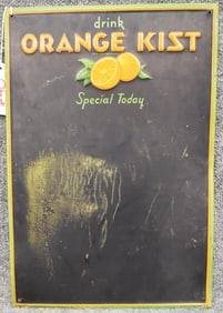 ORANGE KIST CHALK BOARD