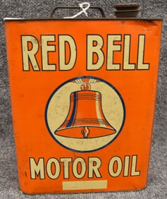RED BELL MOTOR OIL CAN