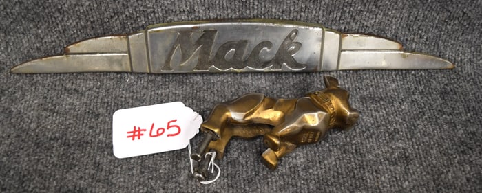 (2) 'MACK LONG EARRED HOOD ORNAMENT  & TAG