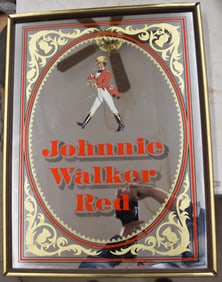 JOHNNY WALKER RED ADVERTISING MIRROR