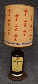SEAGRAM'S SEVEN CROWN WHISKY BOTTLE LAMP