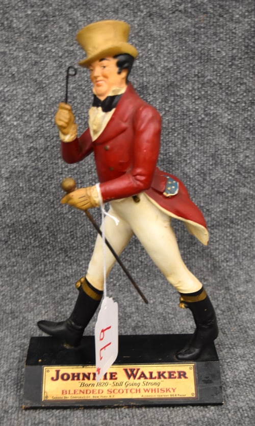 JOHNNIE WALKER WOOD ADVERTISING FIGURE (1 of 3)