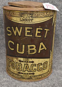 SWEET CUBA LARGE TOBACCO TIN