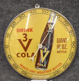 DRINK 3V COLA ADVERTISING THERMOMETER