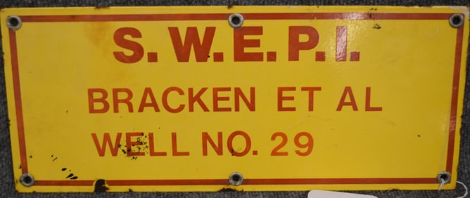 SHELL AFFILATE OIL LEASE PORC  SIGN