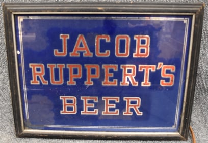 JACOB RUPPERT'S BEER LIGHT UP SIGN