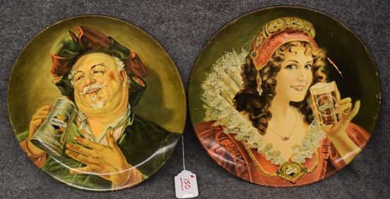 (2) FALSTAFF BEER ADVERTISING CHARGERS