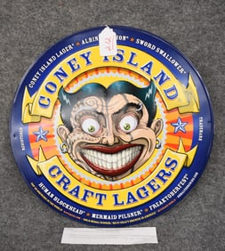 CONEY ISLAND BEER ALUMINUM SINGLE SIDED SIGN