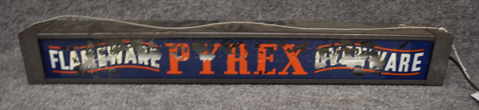 PYREX FLAMEWARE OVENWARE SIGN (1 of 2)