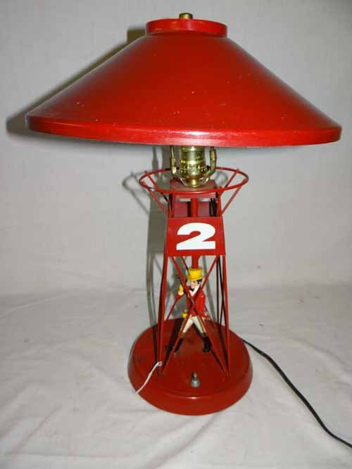 Johnny Walker Buoy Lamp: Tin Johnny Walker Buoy Lamp - 18"H x 14" Diameter