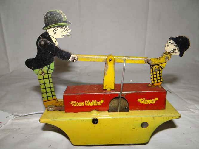 Moon Mullins Train hand Car: Moon Mullins by Kayo hand car 6" W x 6" H x 3" D