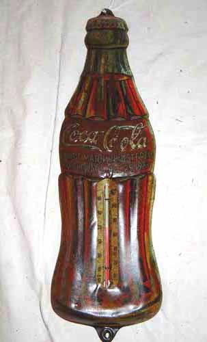 Coca Cola Thermometer: Coca Cola Bottle Thermometer - 17"H x 5"W