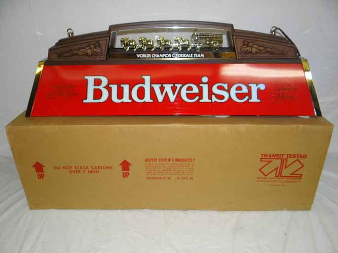 Budweiser Pool Table Light