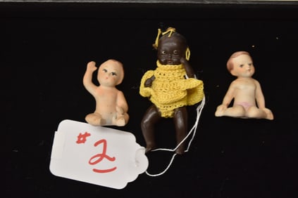 (3) BISQUE BABIES