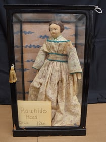 RAWHIDE HEAD DOLL