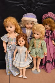 (5) HARD PLASTIC DOLLS