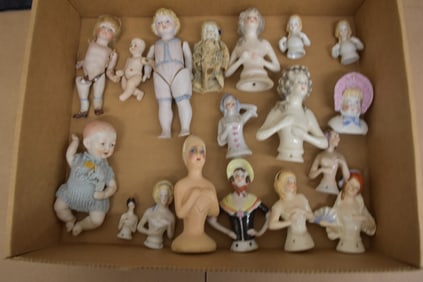 HALF DOLLS & A BISQUES