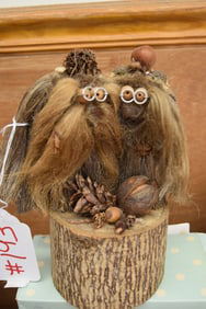 KEN ARENSBAK SCULPTURE OF TWO TROLLS