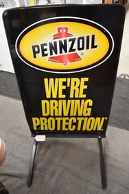 PENNZOIL CURB SIGN
