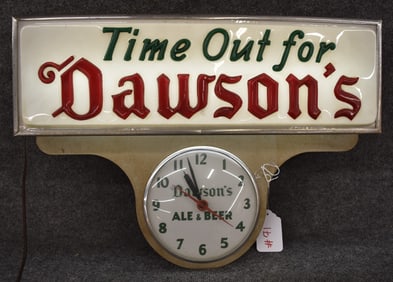 DAWSONS CLOCK/SIGN