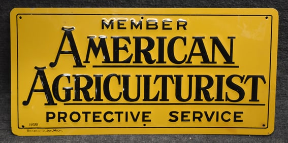 AMERICAN AGRICULTURIST SIGN