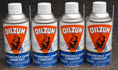 (4) OILZUM SPRAY CANS