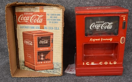 COCA COLA BATTERY OPERATED SAVINGS BANK